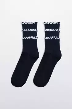 Носки высокие с оборками