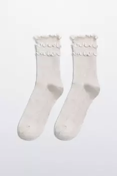 Носки высокие с оборками