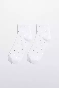 Носки короткие в крапинку