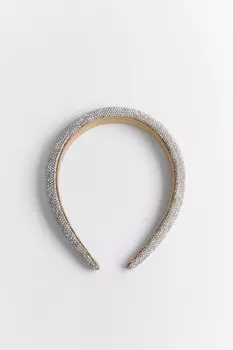 Ободок широкий со стразами