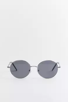 Очки солнцезащитные круглые в тонкой оправе