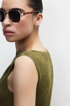 Очки солнцезащитные прямоугольные