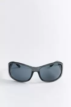 Очки солнцезащитные в широкой оправе