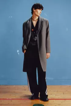 Пальто драповое с шерстью