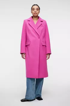 Пальто oversize двубортное с отложным воротником