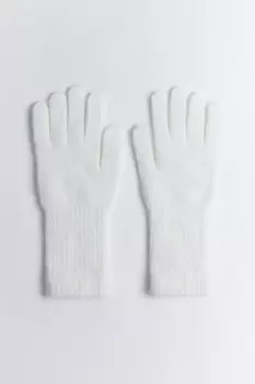 Перчатки вязаные с кроличьей шерстью