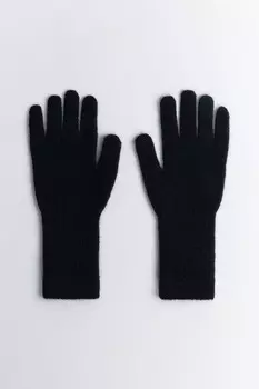 Перчатки вязаные с кроличьей шерстью