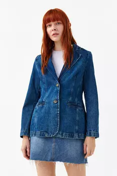 Пиджак джинсовый приталенный