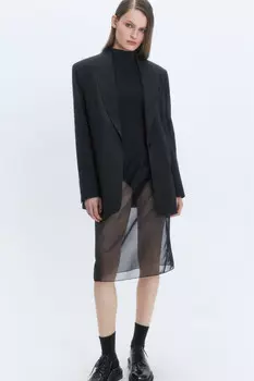 Пиджак однобортный в полоску