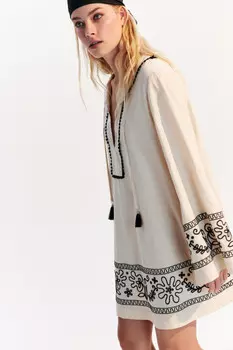 Платье хлопковое в этническом стиле