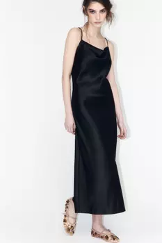 Платье-комбинация MAYA атласное на тонких бретелях