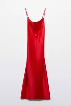 Платье-комбинация MAYA миди атласное