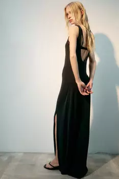 Платье-майка макси из тонкого трикотажа