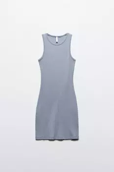 Платье-майка мини с вареным эффектом