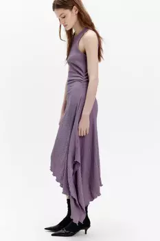 Платье-майка облегающее с асимметричным низом