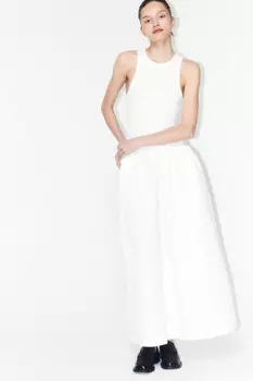 Платье макси с облегающей майкой