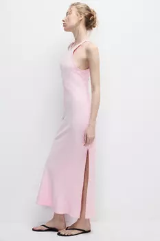 Платье миди облегающее из вискозы