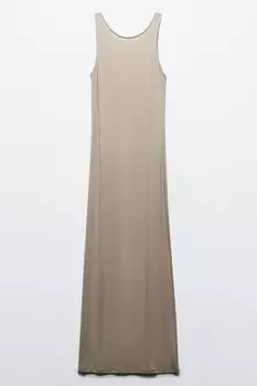 Платье миди вискозное с вырезом на спине