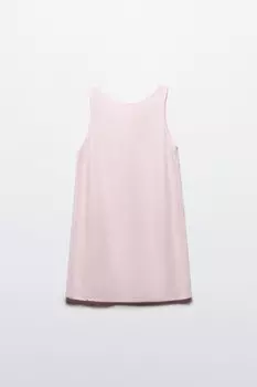 Платье мини с вырезом и бантиками на спине