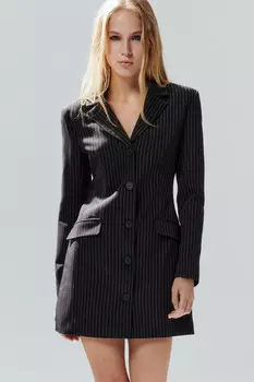 Платье-пиджак приталенное на пуговицах