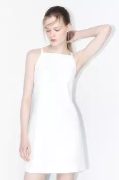 Платье-сарафан мини на тонких бретельках