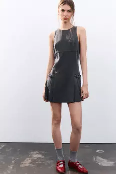 Платье-сарафан мини с ремешками