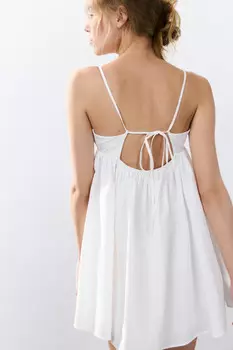 Платье-сарафан мини с завязками