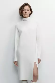 Платье-свитер SlitDress миди вязаное с разрезом