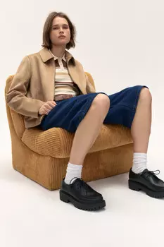 Полуботинки на подошве с протектором