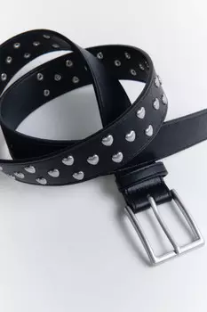 Ремень брючный с люверсами-сердечками