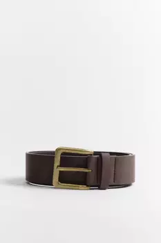Ремень гладкий с квадратной пряжкой