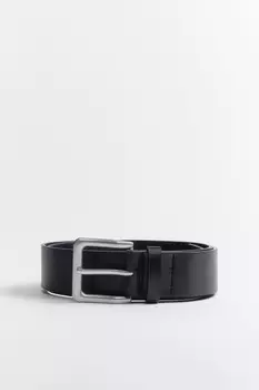 Ремень гладкий с квадратной пряжкой