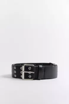 Ремень широкий с металлическими люверсами