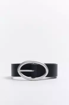 Ремень широкий с овальной пряжкой