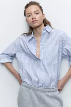 Рубашка Harvard оверсайз в полоску