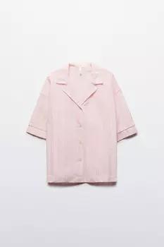 Рубашка хлопковая в полоску