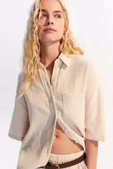 Рубашка из хлопкового муслина