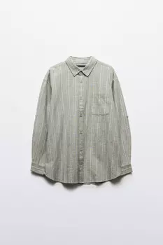 Рубашка льняная в полоску