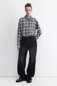 Рубашка oversize фланелевая в клетку