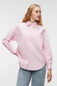 Рубашка oversize хлопковая с нагрудными карманами