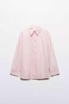 Рубашка oversize хлопковая в полоску