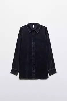 Рубашка oversize из вельвета