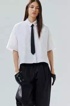 Рубашка oversize с галстуком