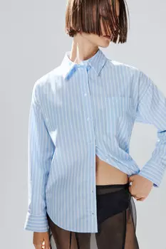 Рубашка oversize в полоску