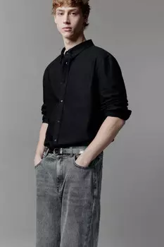 Рубашка Oxford прямая с нагрудным карманом