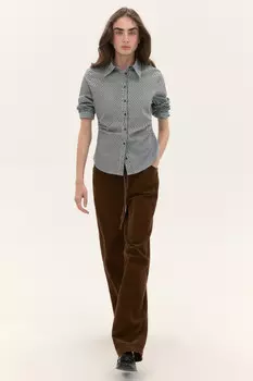 Рубашка приталенная в клетку