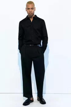 Рубашка прямая жаккардовая классического кроя