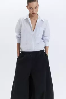 Рубашка regular fit прямая в полоску