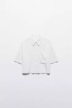 Рубашка укороченная из вискозы