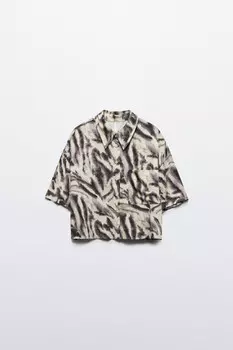 Рубашка укороченная из вискозы